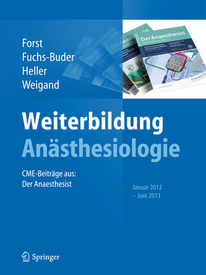 cover image of Weiterbildung Anästhesiologie